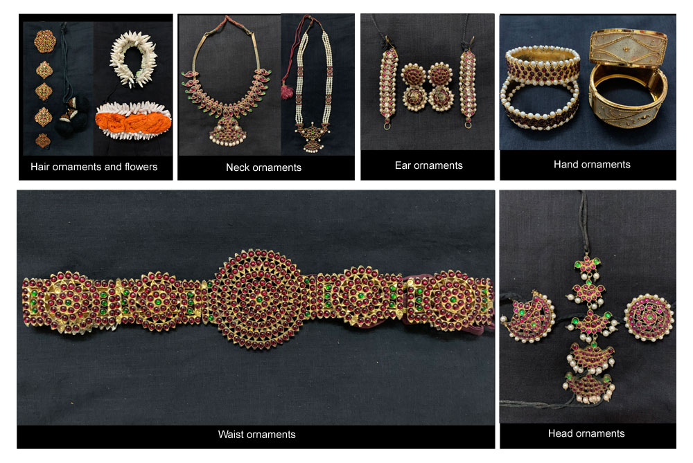 Jewelry used in Bharatanatyam