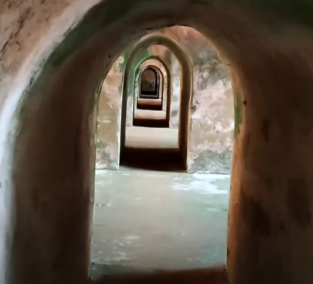 The maze-like interiors of the Talatal Ghar